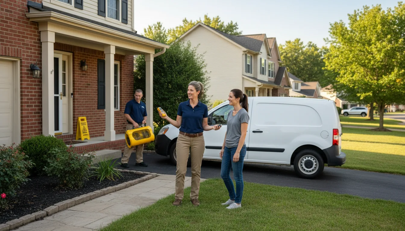 Residential water damage restoration in Crofton, NE